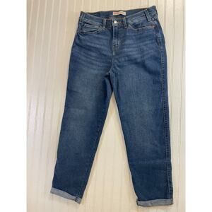 Signature by Levi Strauss Womens Sz 4 Blue Heritage Boyfriend Stretch Jeans W28